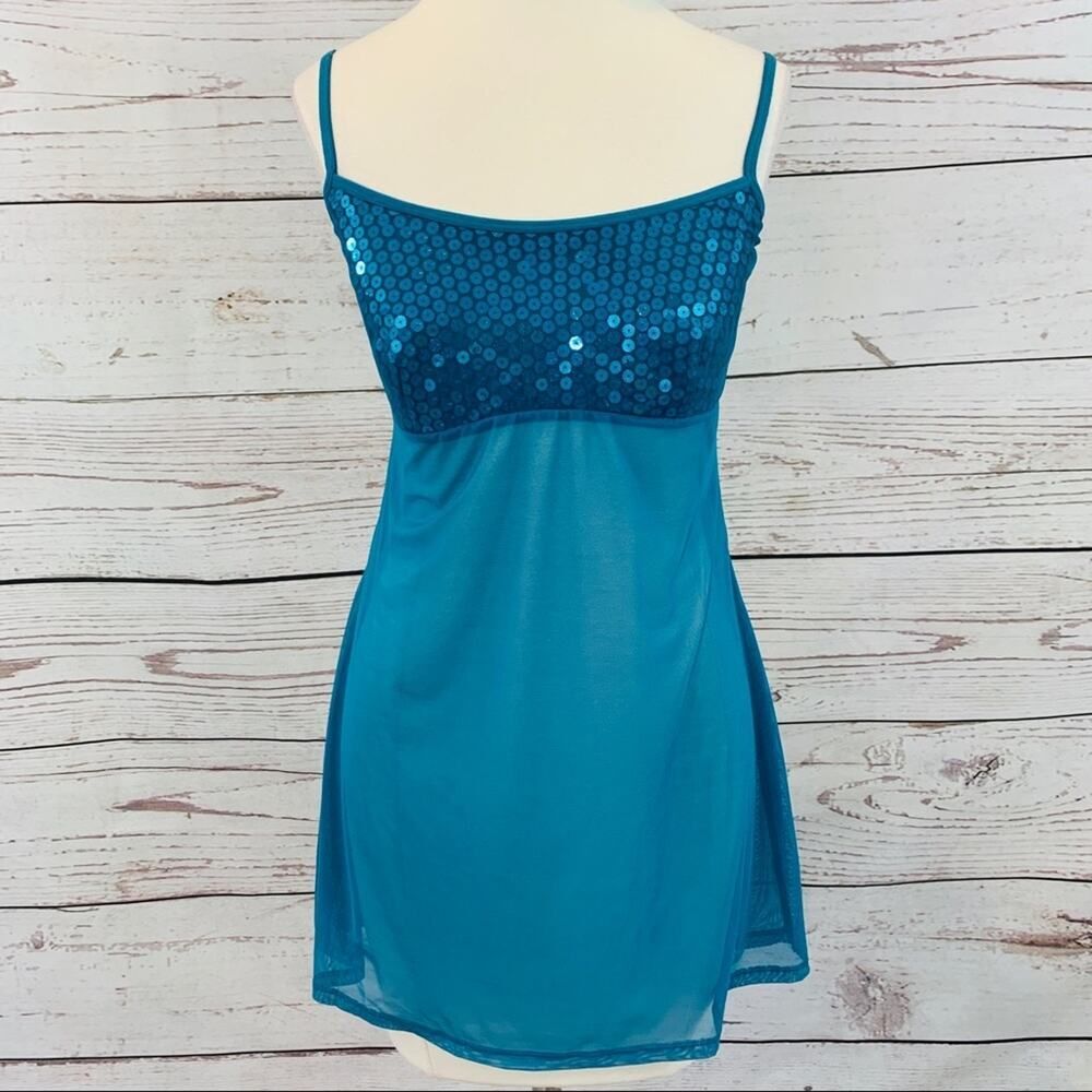Victoria’s Secret sequin blue negligee sheer